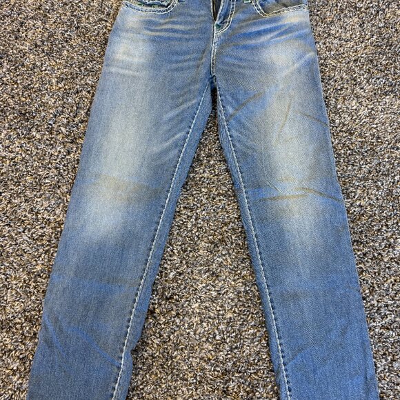 True Religion Ricki Super T Straight-Leg Jeans – Premium Denim (35" length) - Picture 4 of 5